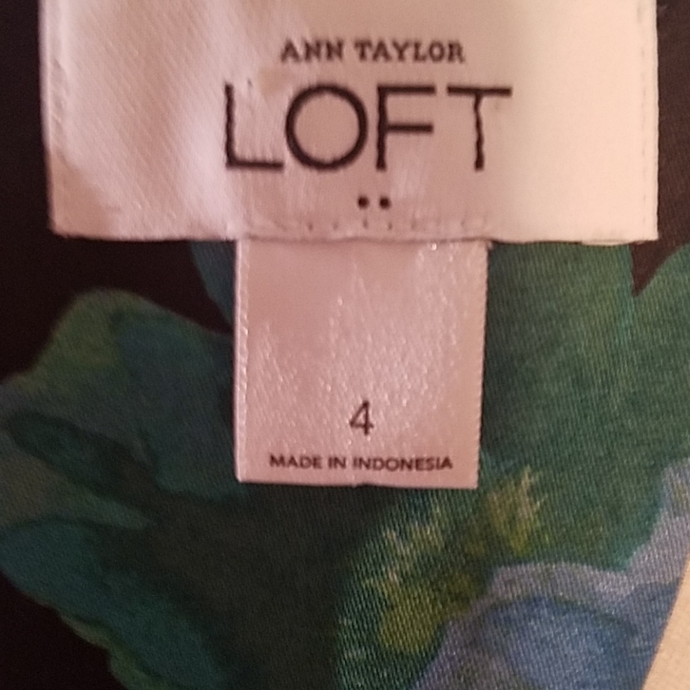 Loft Ann Taylor dress blue and black - Picture 5 of 8